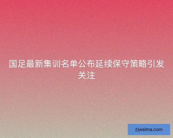 国足最新集训名单公布延续保守策略引发关注